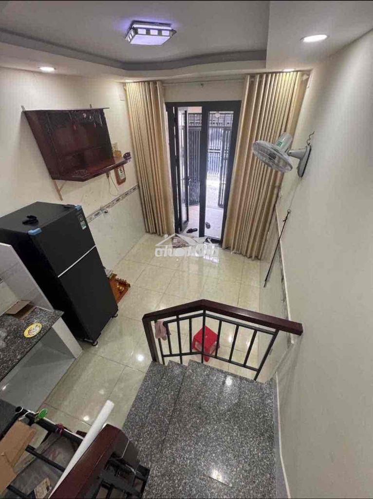 Nhà fun nội thất , lê văn thọ p14 gv , nhà mới trệt 2lầu 2pn - 4