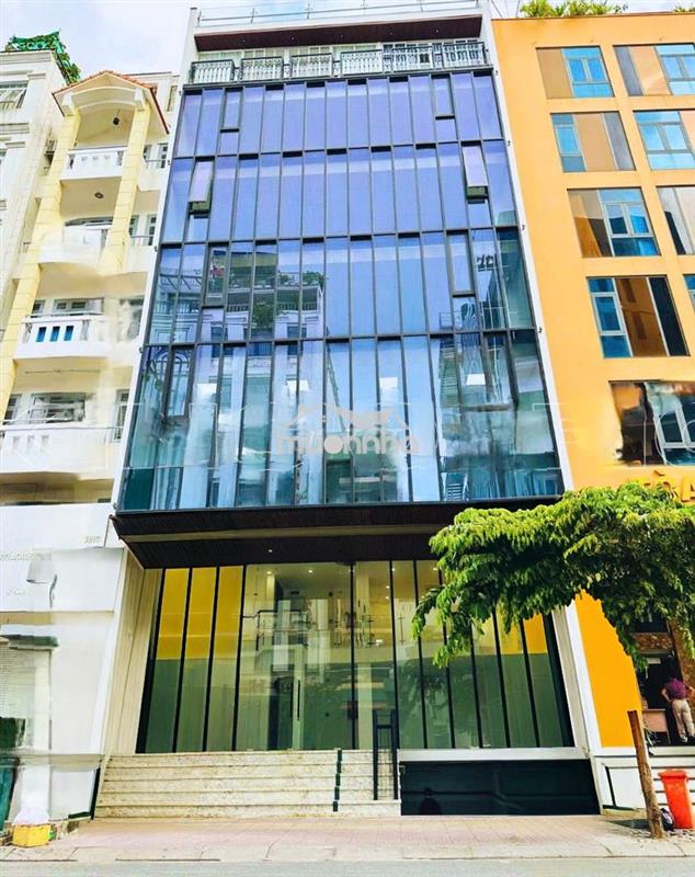 Cho thuê toà khu lam sơn phường 2, diện tích 10m x 20m hầm trệt 5lầu