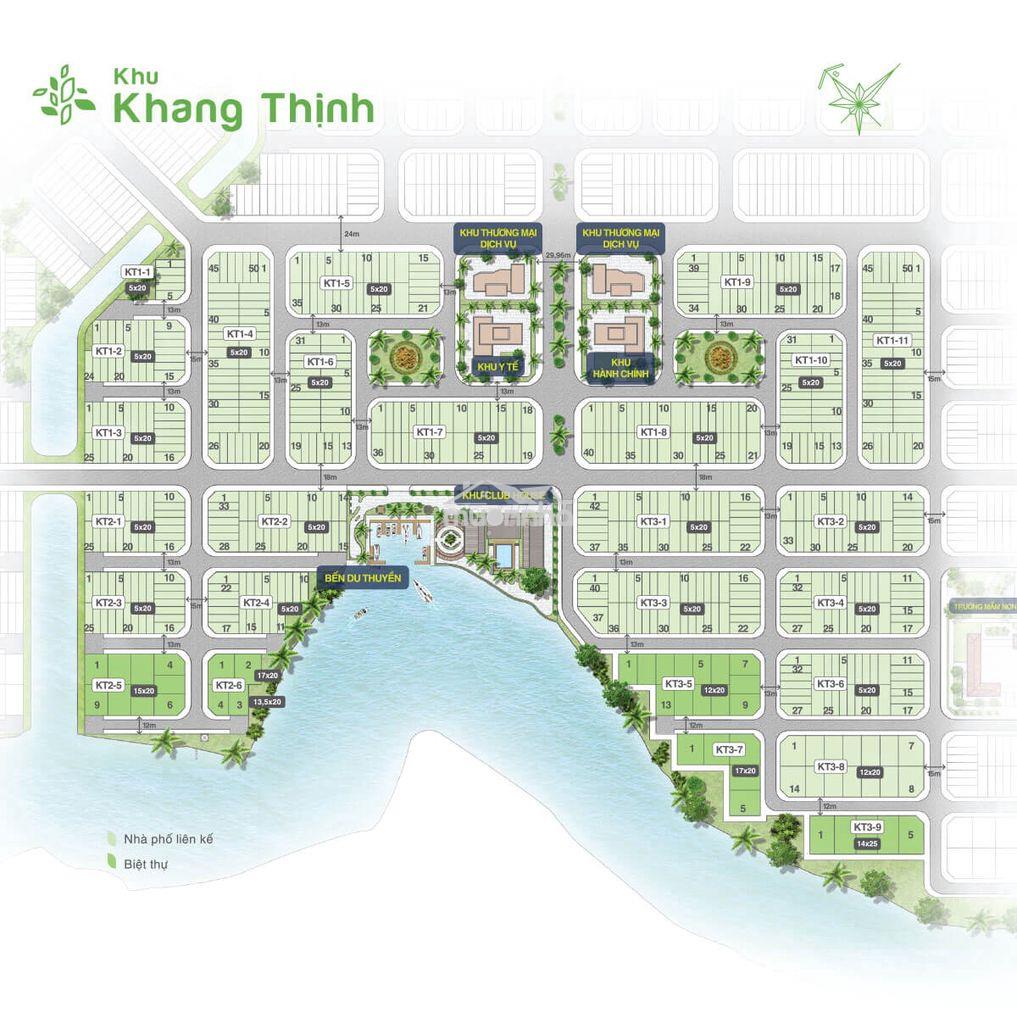 Đất 9*20 (180m2) phân khu khang thịnh, gần sông và bến du thuyền - 4