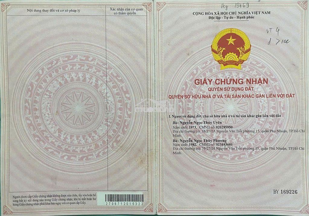 Bán nhà chính chủ - hẻm nguyễn văn trỗi  , q. phú nhuận - 4