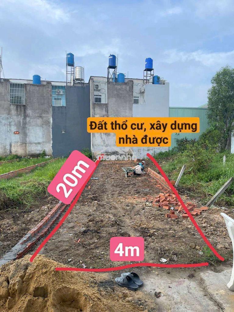 Lô đất mỹ hạnh nam 4x20 giá 365triệu giáp hóc môn