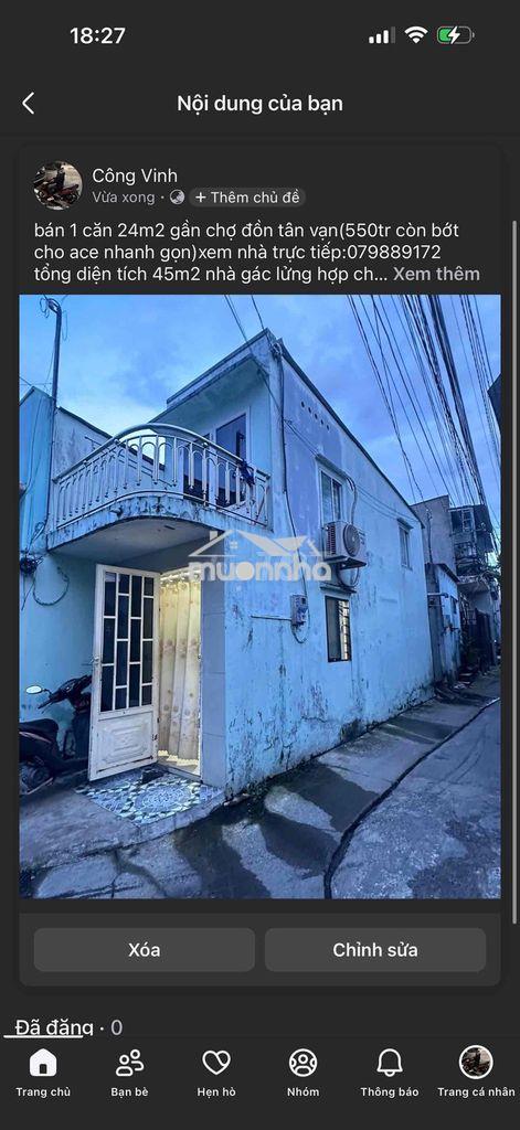 Nhà gác lửng 24m2 tổng diện tích 45m2 - 3