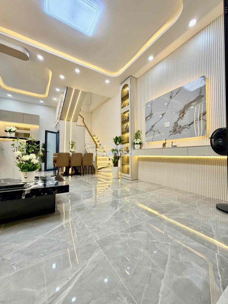 Nhà phố xây dựng mới - hẻm 3m huỳnh tấn phát gần công an thị trấn - 3
