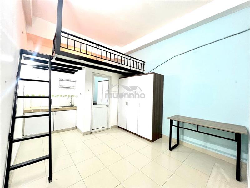Cho thuê phòng trọ bình thạnh rộng 25m2 có gác cao máy lạnh tủ quần áo