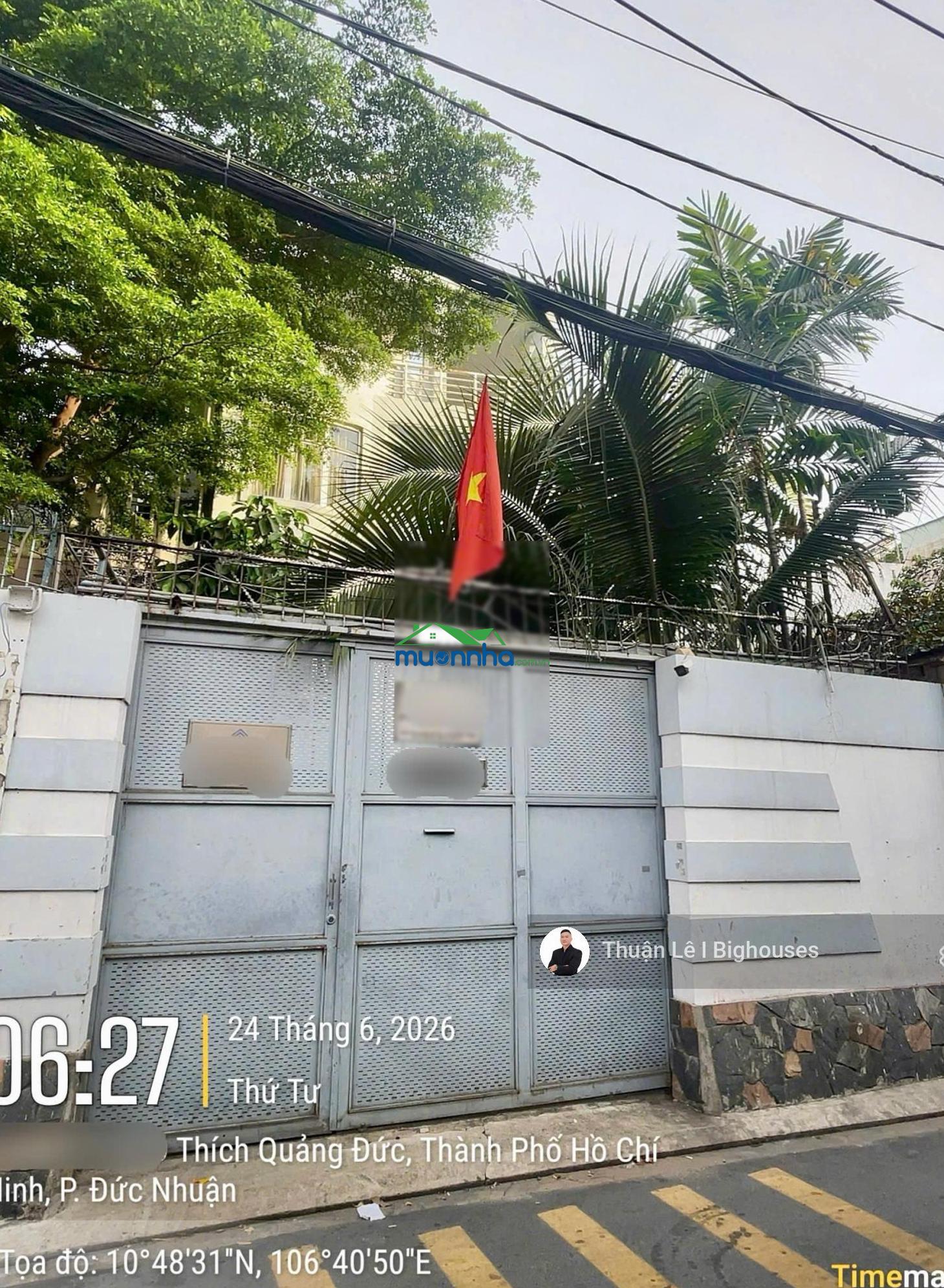 Bán nhà phú nhuận 6,6mx28m. hẻm 6m đường thích quảng đức, khu phan đăng lưu. 4 tầng, sân vườn rộng - 2
