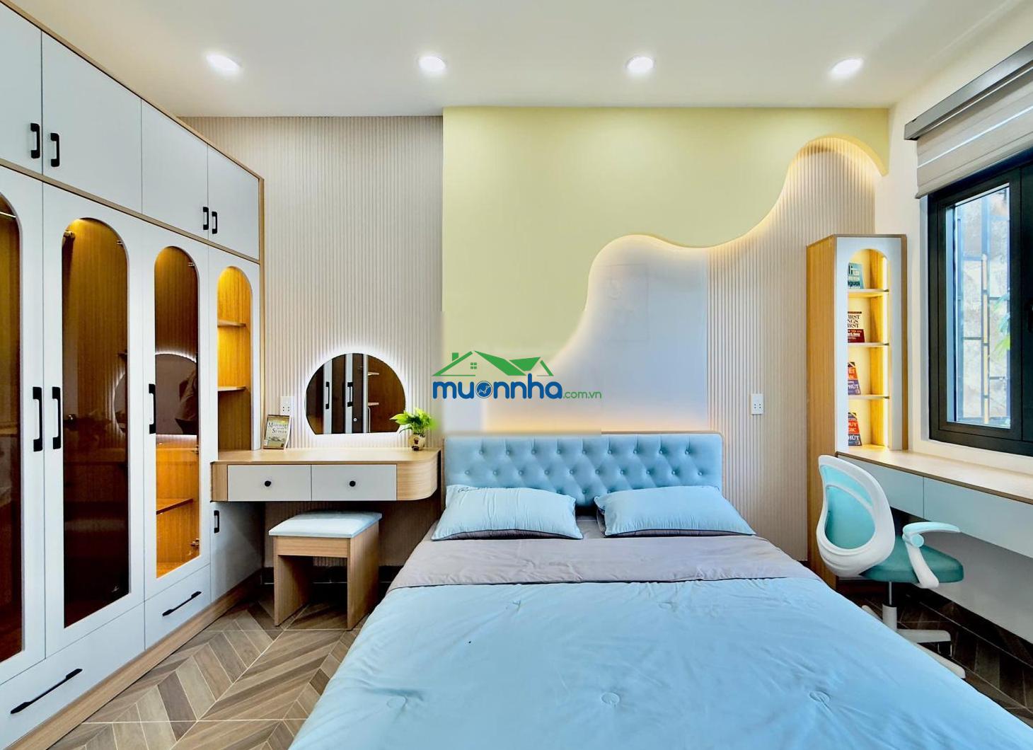 Bán nhà trệt, lầu, sân thượng 47m2, hẻm cụt nguyễn trung trực, bình thạnh giá 6.8ty