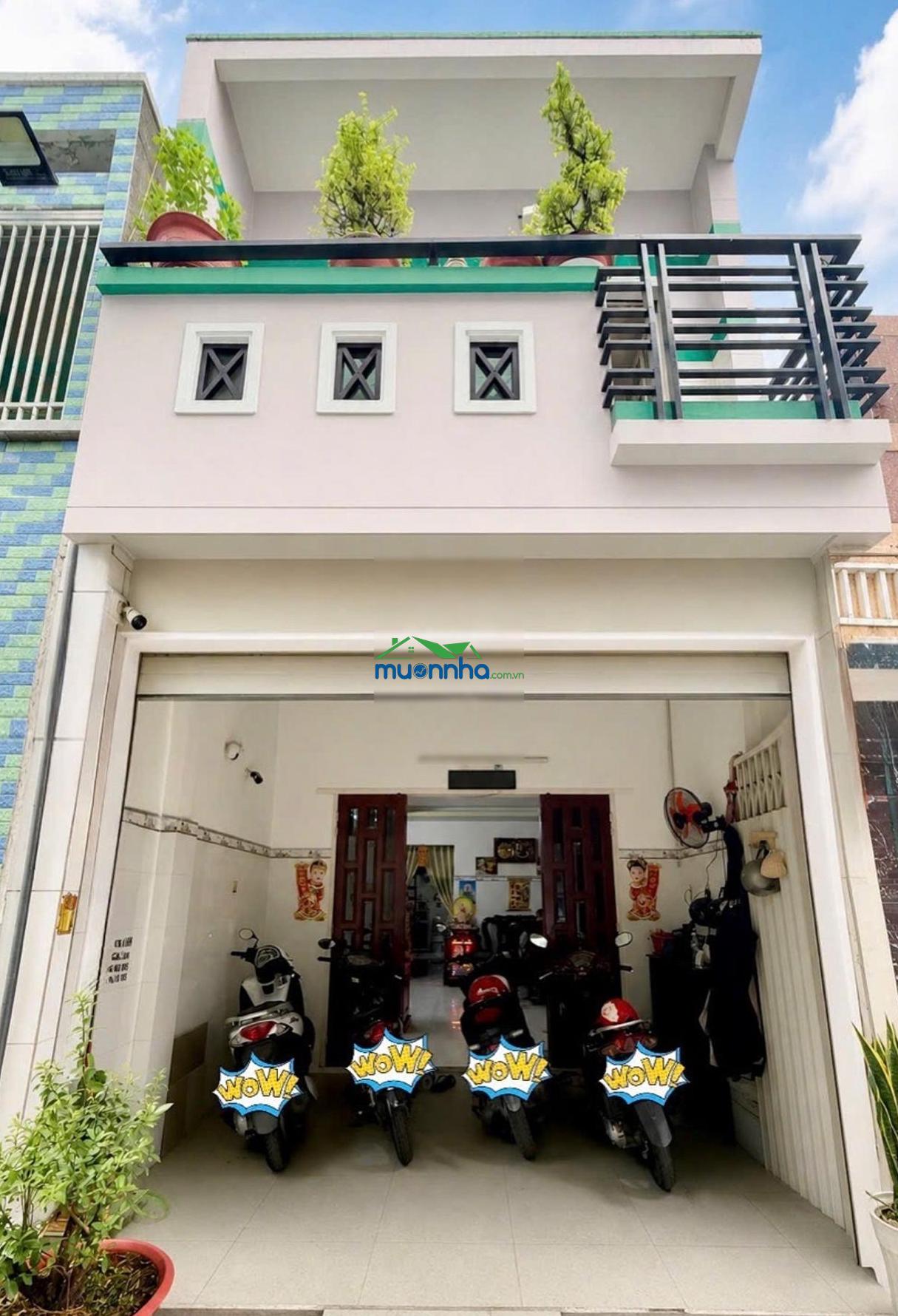 Nhà 2 tầng nở hậu hơn 4m - ngay bà hom- 57m2 - nhà mới đẹp - 3 phòng ngủ - sổ đẹp pháp lý chuẩn hoà - 2