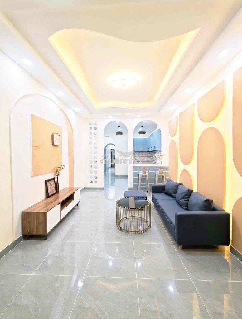 Nhà 2 tầng hxh quang trung kế bên coopmart, 60m2, 4pn, 6ty3 tl