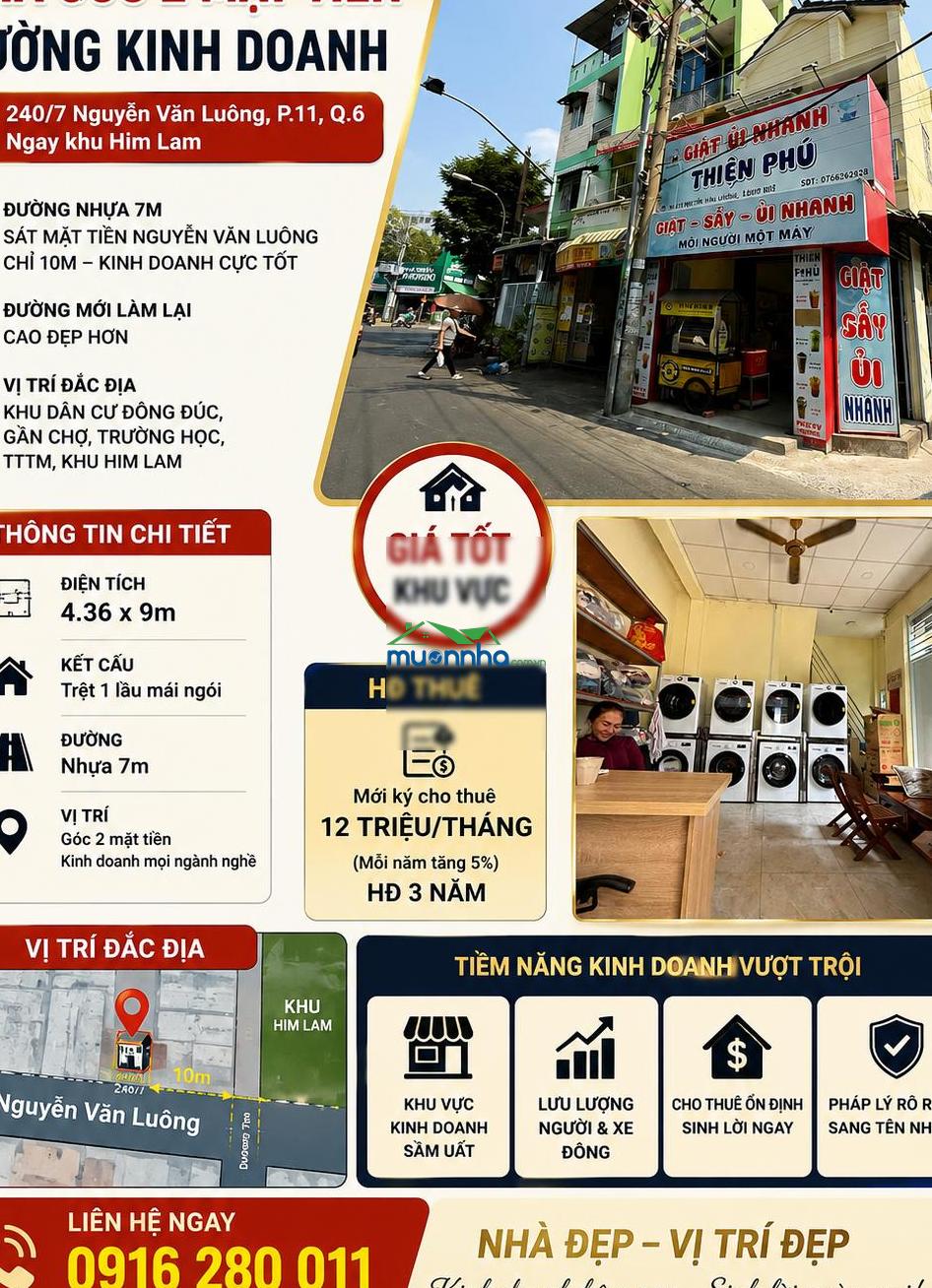 Căn góc 2 mặt hẻm 7m kinh doanh nguyễn văn luông dt 4.36*9 cách mt chỉ 10m - 2