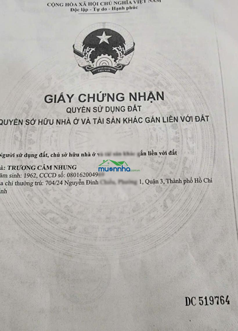 Bán nhà riêng tại nguyễn đình chiểu, khu vực trung tâm giá chỉ 9 tỷ, với 6pn, 6wc full nội thất