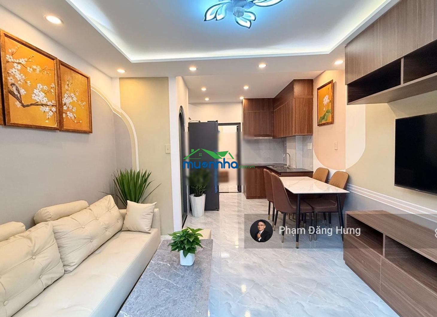 Nhà bình thạnh hẻm oto nơ trang long, 60m2, ngang 7m, 6pn, thu nhập 40 triệu/tháng, giá chỉ 9.2 tỷ - 4