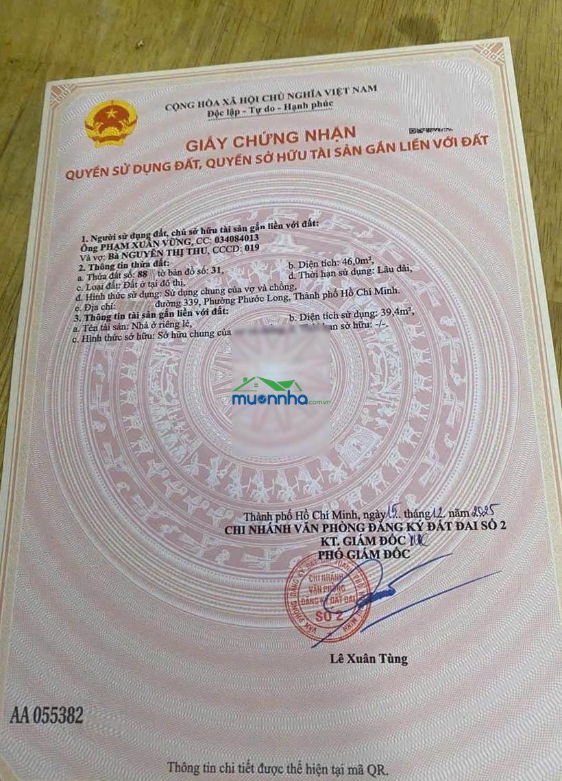 Bán nhà ở kdc hiện hữu đường 339 p. phước long gần ngay khu chợ nhỏ 339 (46m2) 5,350 tỷ - 3