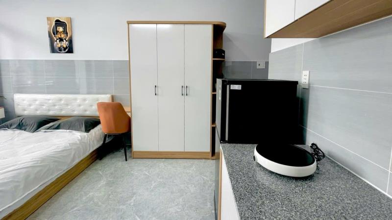 Khai trương căn hộ mới xây đường nơ trang long gần trường đại học văn lang  - 4