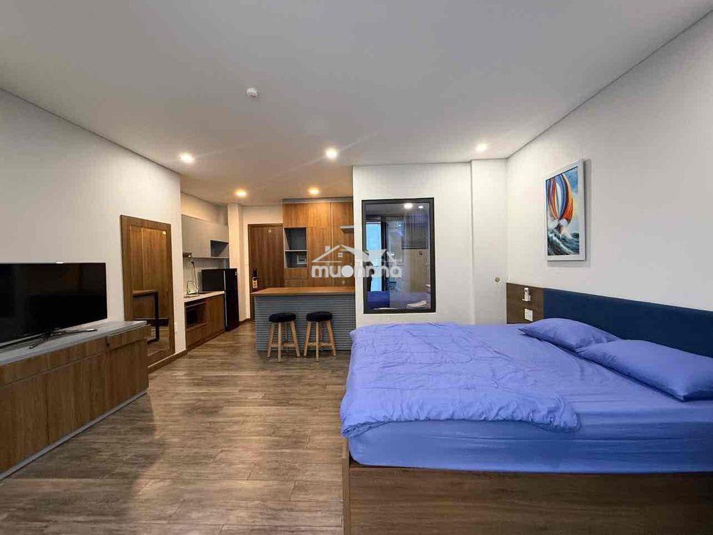 Studio ban công 45m2 full nội thất nhà mới 100% ngay bờ kè hoàng sa - 4
