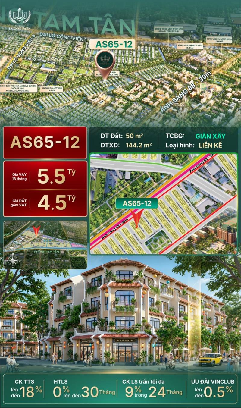 Vốn ban đầu chỉ 1,2 tỷ sở hữu ngay liền kề vinhomes saigon park - 0932791626 block - 2