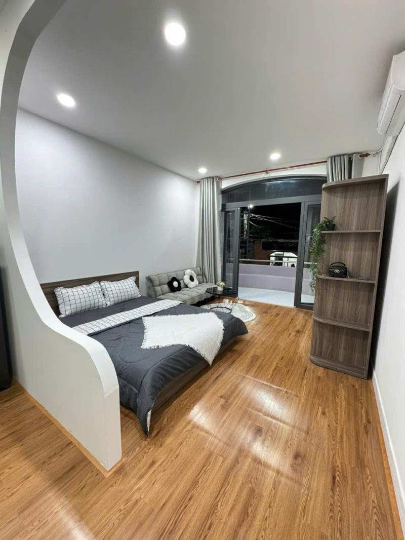 Cho thuê căn hộ studio nguyễn gia trí – ban công, tách bếp, siêu rộng máy giặt riêng , gần hutech quận bình thạnh  - 3