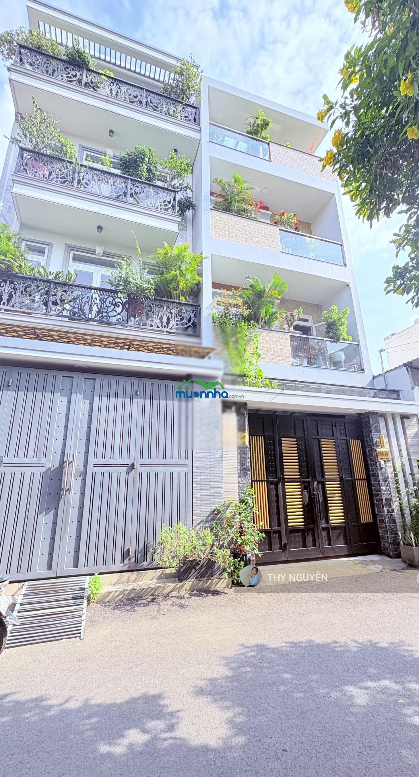 Nhà 4 tầng mới xây kiên cố - 50m ra đường đặng văn bi - đường rộng 8m - 73m2 ngang 5m