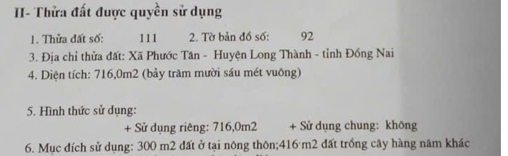 Chính chủ bán đất thổ cư phường phước tân, thành phố đồng nai - 2