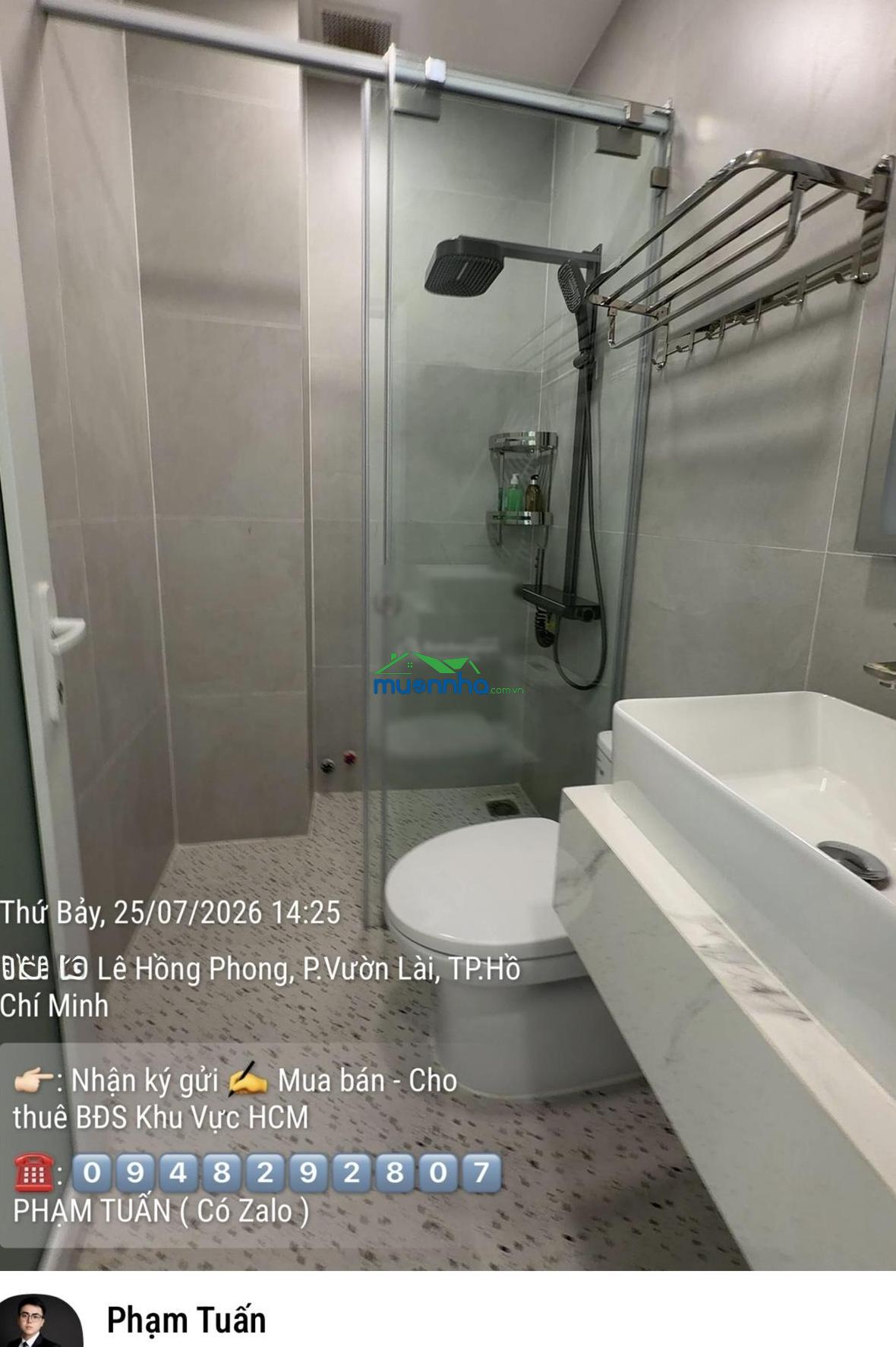 Bán nhà 3 tháng 2 lê hồng phong quận 10 hxh vf3 4 tầng 5pn