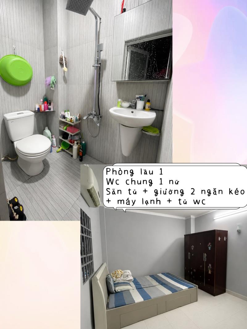 Sẵn 2 phòng trọ nữ giờ tự do, cho nuôi thú cưng