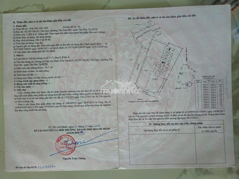 Chính chủ cần bán căn 3pn an gia garden - full nội thất xưởng nhà làm