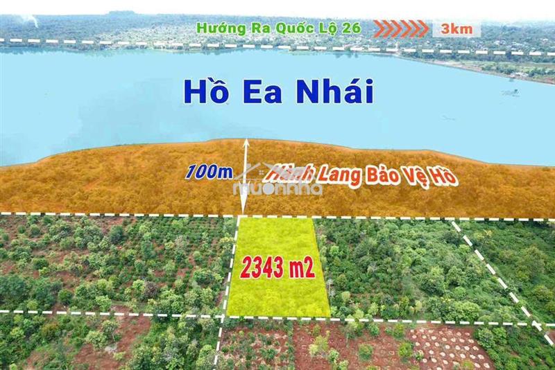 2,3 sào rẫy km18 quốc lộc 26 view hồ ea nhái đường đất 70x33m 3 mặt ti