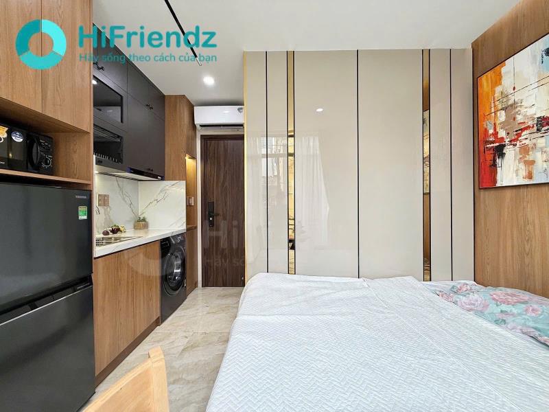 Studio ban công, thang máy, hầm xe, máy giặt riêng gần cầu ba son, công trường mê linh quận 1 - 2