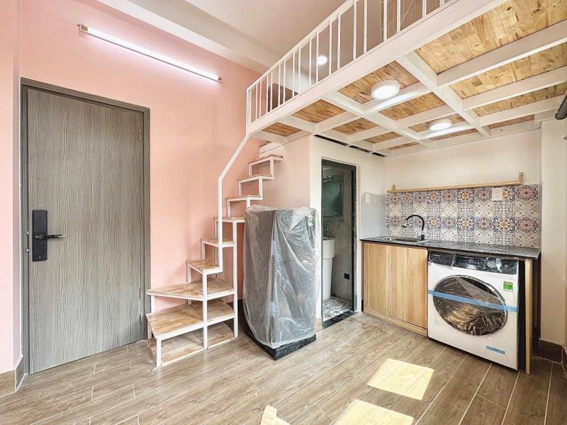Phòng duplex ban công_máy giặt riêng_mặt tiền đường an ninh_gần đại học hồng bàng_văn lang_học viện cán bộ_uef - 2