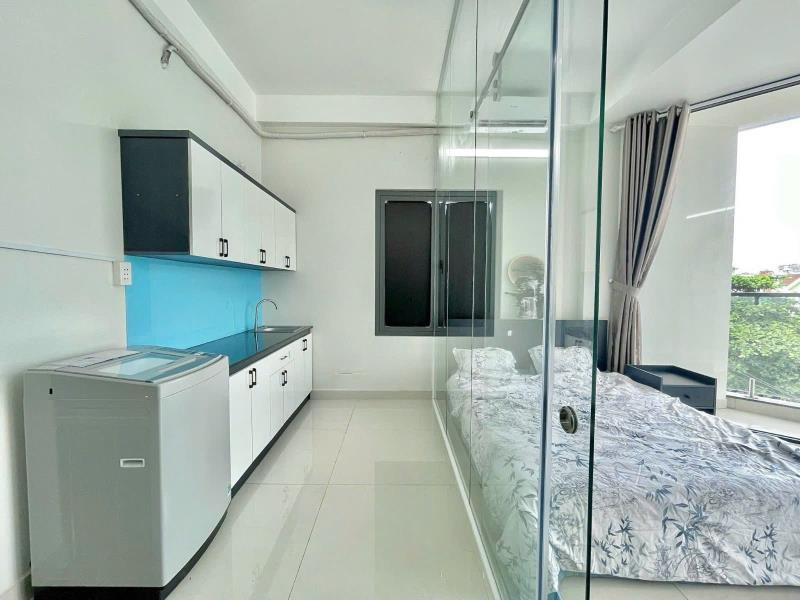 Căn hộ 1pn tách bếp - ban công ngay cầu thị nghè, trường hồng bàng, uef  - 4