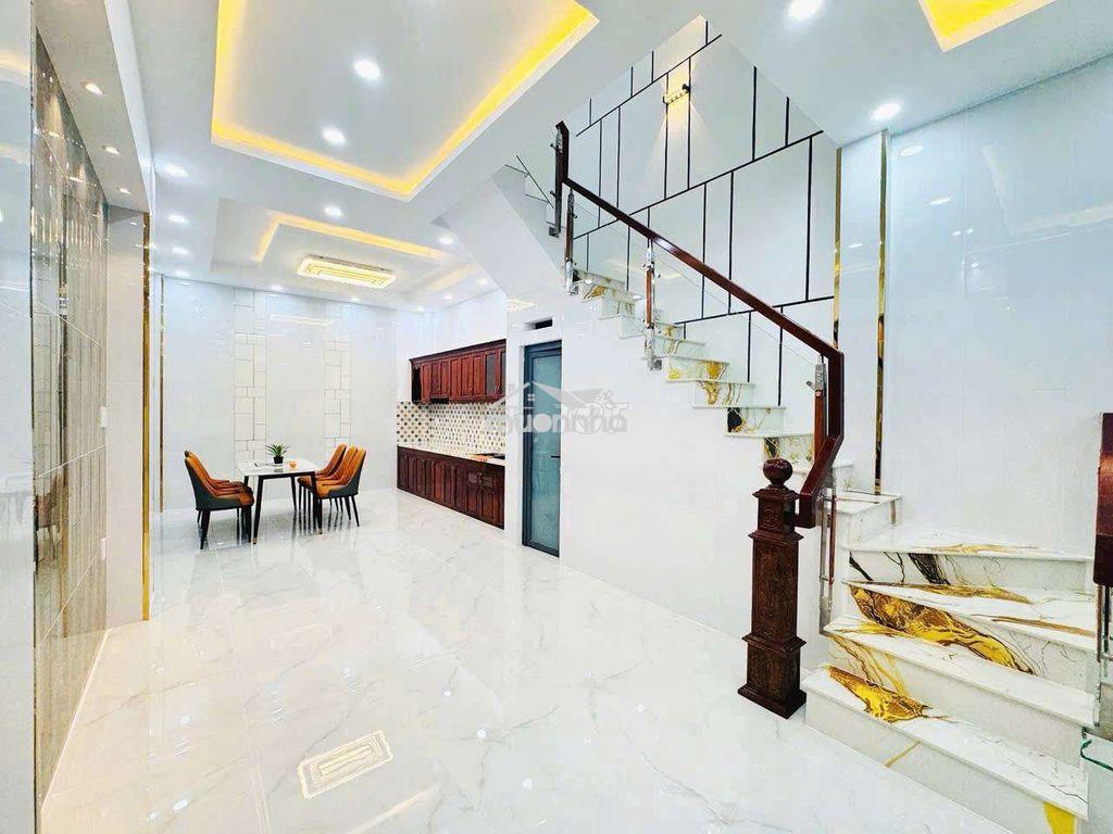 Nhà hẻm an dương vương 4x13 1 trệt 2 lầu 1t - 2