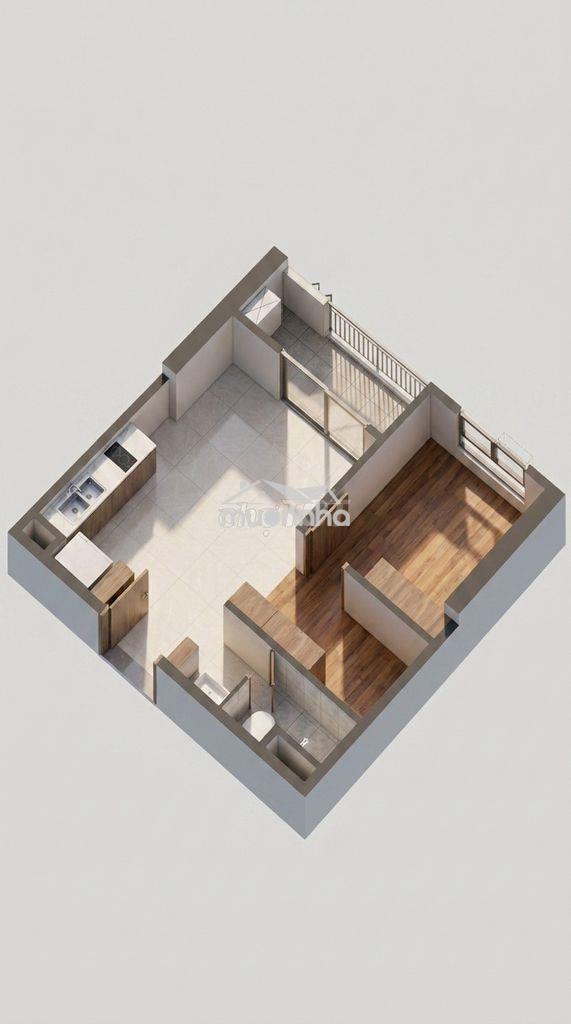 Căn hộ 47m2 nội thất cđt đã lắp rèm, giàn phơi ngay bờ kè lái thiêu