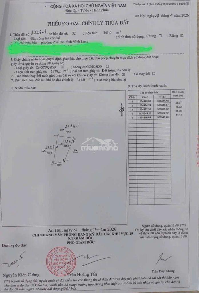 Nền 341m phường phú tân cũ qui hoạch đất ở hẻm oto - 3