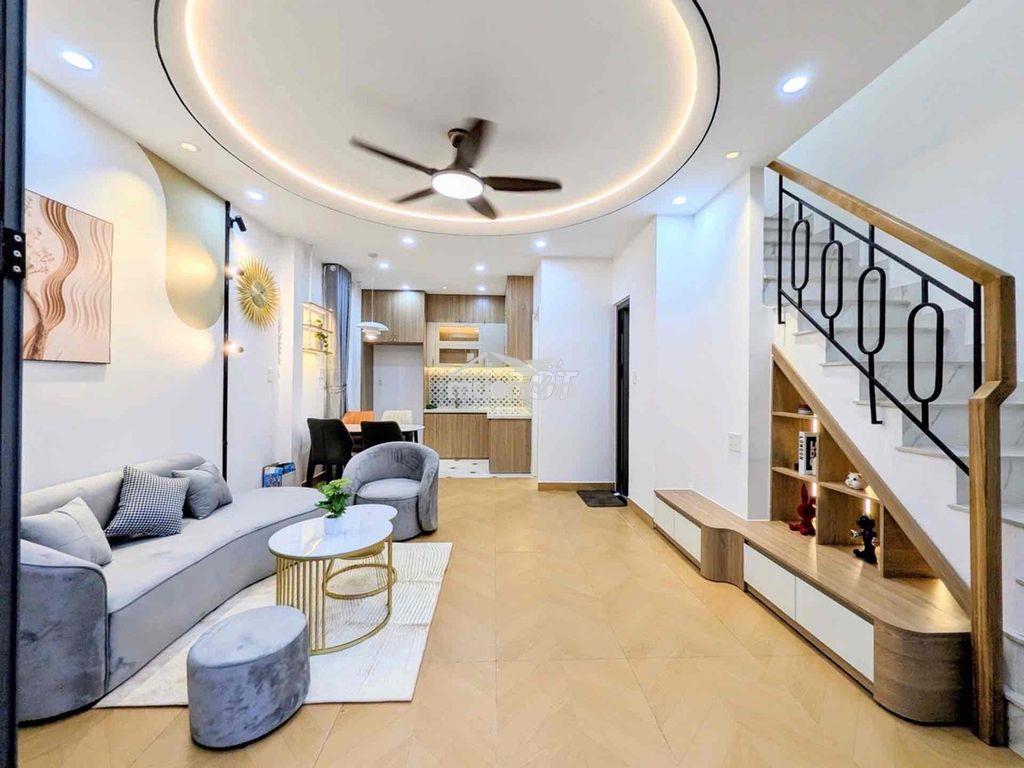 Ngang 5m,sát hẻm xe hơi, nhà mới bình thạnh - 2