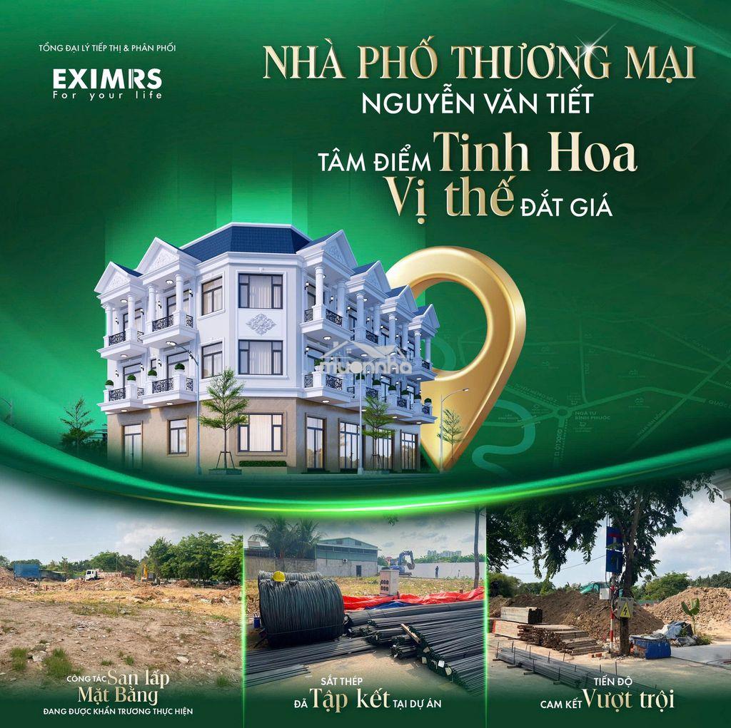 Bán gấp nhà phố mặt tiền 15m kdc nguyễn văn tiết tt lái thiêu - tt 5% - 2