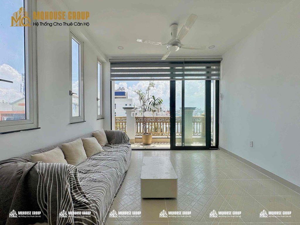 Cho thuê căn hộ penthouse 1pn tách bếp, ban công, full nt ngay aeon tp - 3
