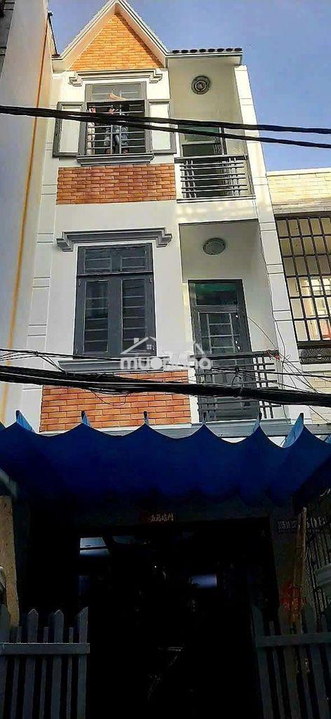 Nhà 1 trệt 2 lầu 3,2x14m 4 phòng 4 wc hẻm 325 phú định