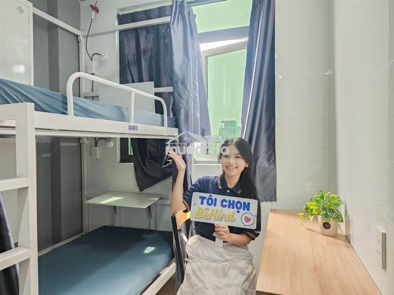 Ktx nam thủ đức chỉ 400m đến đh ngân hàng – ít người, chỉ 4 bạn/phòng
