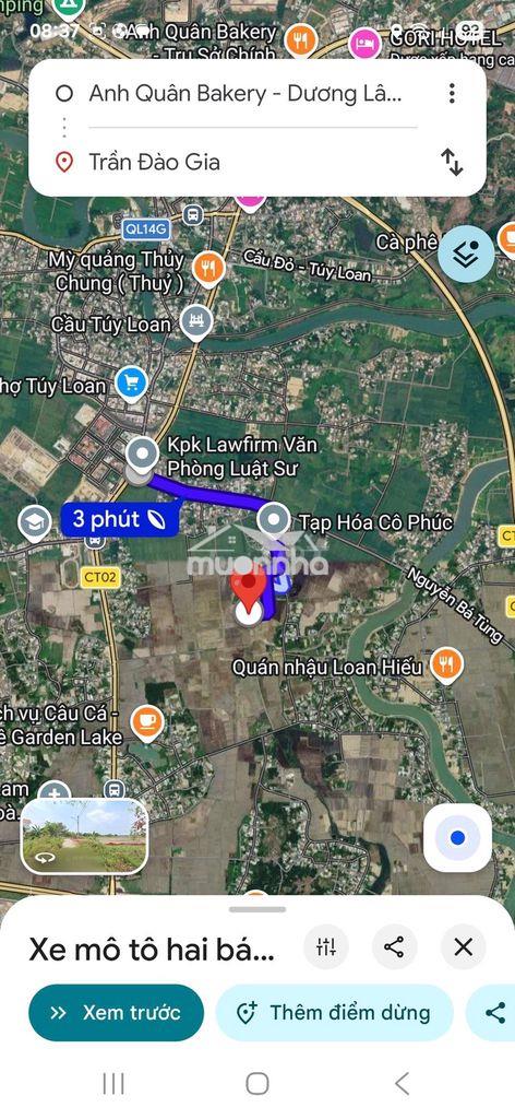 363m, gần ubnd hòa vang và chợ túy loan, cạnh nhà dân, ô tô tận nơi  - 3