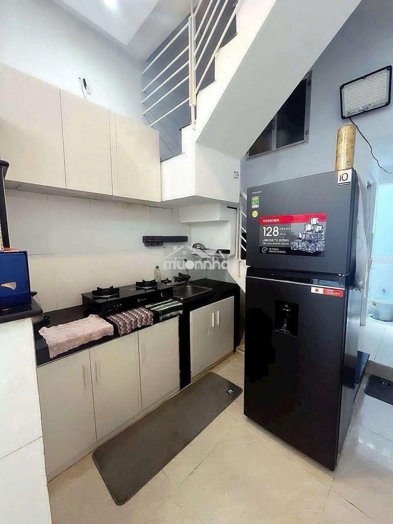 Nhà full nội thất 1 trệt 2 lầu 3x8m 2 phòng 3 wc hẻm 266 tôn đản - 2