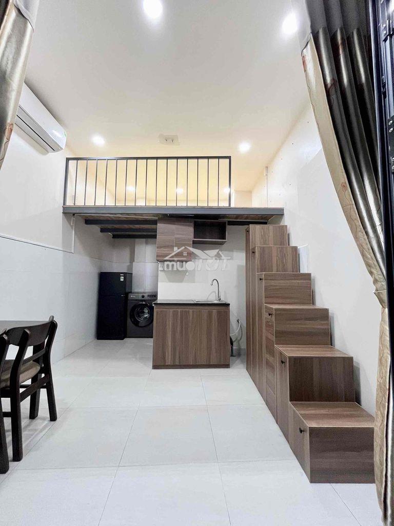 Duplex nguyên căn 35m2 fullnt có sân phơi riêng ngay gần phạm văn đồng