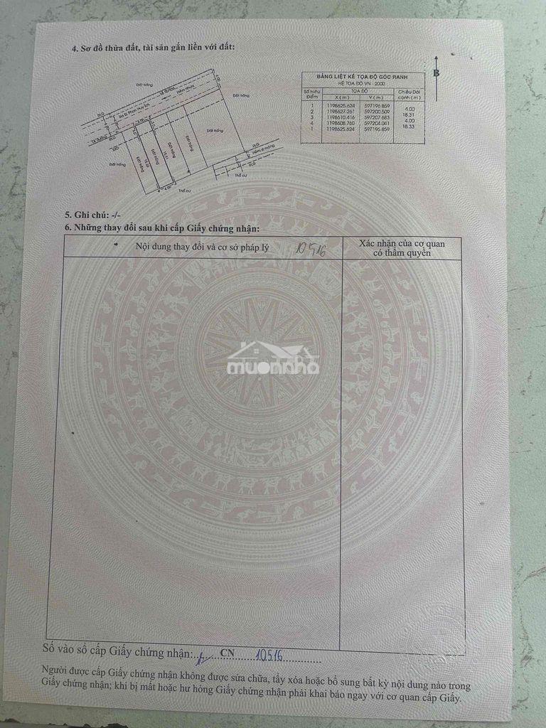 Cần bán đất hẻm phan huy ích, gò vấp, 4x18, giá 5,8 tỷ