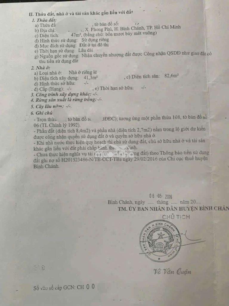 Bán nhà sổ hồng riêng có hoàn công