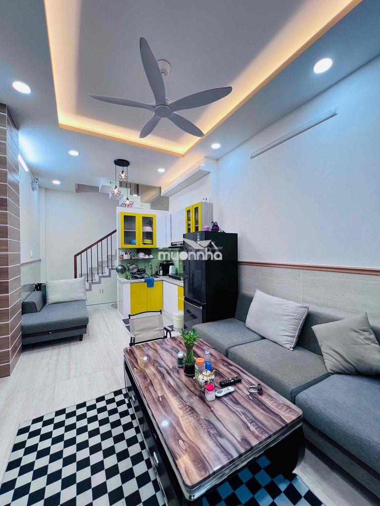 Hẻm xe hơi - nhà đẹp 4 tầng lạc long quân 35m2 ngang 3.5m - full nt