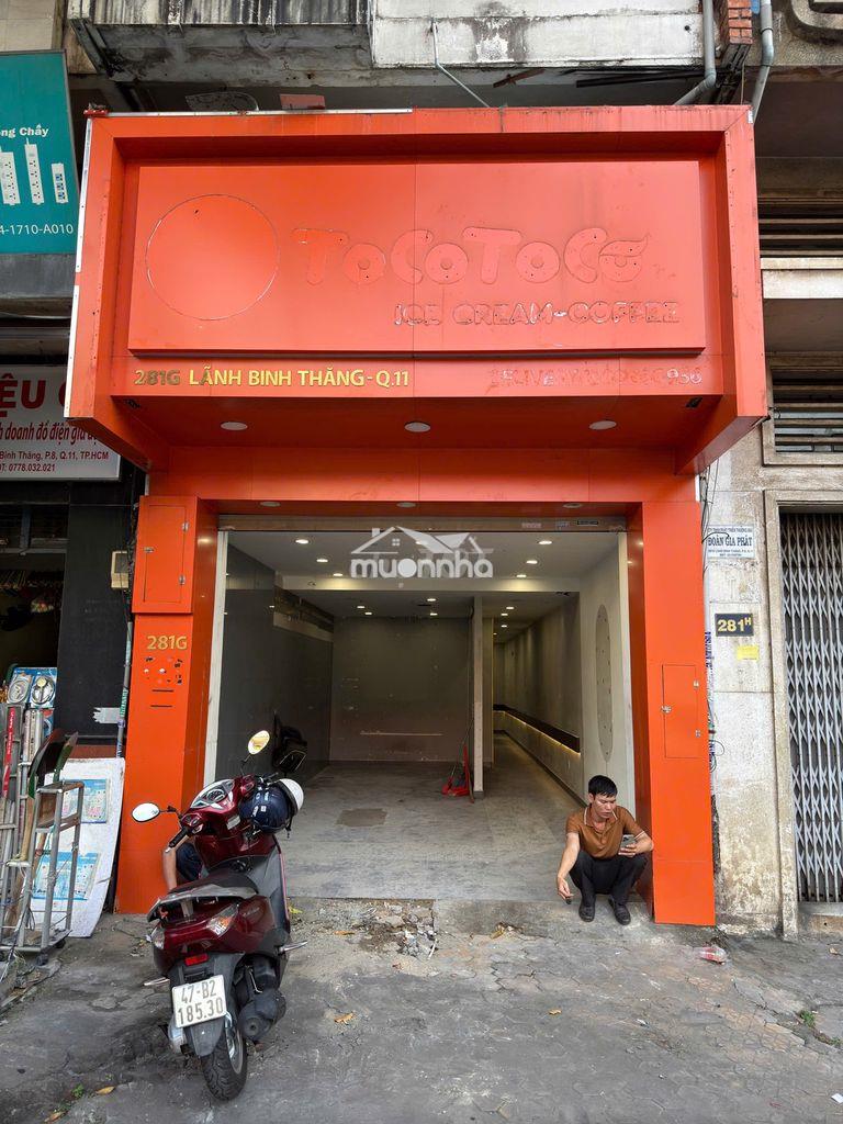 Nguyên căn mt đường lãnh binh thăng. diện tích : 4 x 20m. lề 6m - 3