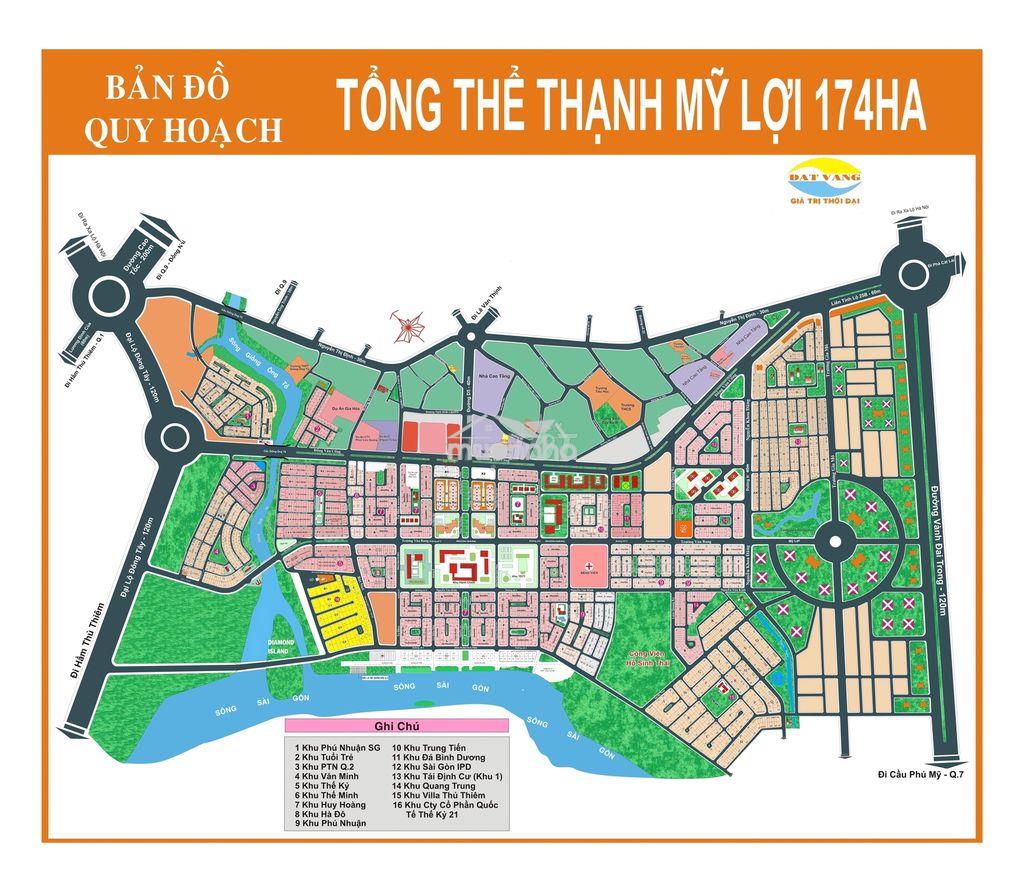 Nền góc 2 mt lô b dự án huy hoàng, thạnh mỹ lợi, q2, (8x20m) giá 330tr - 3