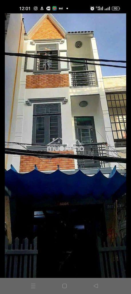 Cho thuê nhà 3 tầng 43m2 4pn hẻm xe hơi 6m 325 bến phú định p16 q8