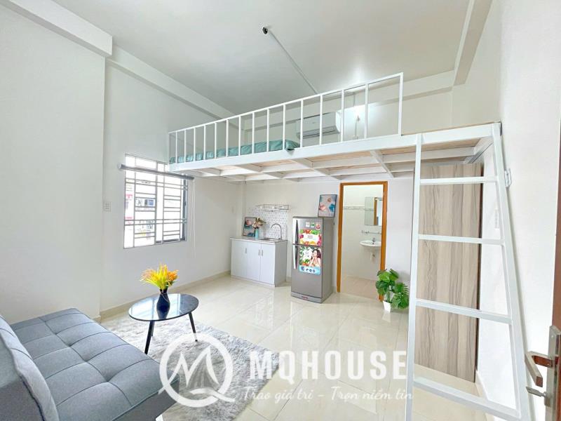 Phòng trọ gác rộng cửa sổ trời, full nội thất gần đh văn hiến - 0886748893