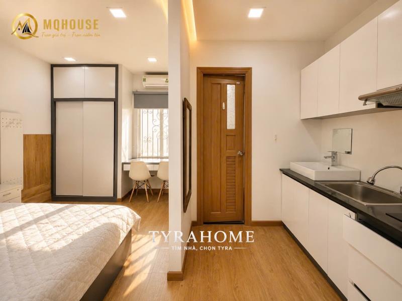 Cho thuê căn hộ studio - tách bếp - full nội thất