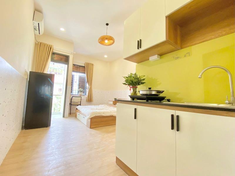 Phòng trọ ban công full nội thất nguyễn gia trí bình thạnh gần ngoại thương, gtvt, hàng xanh quận 1