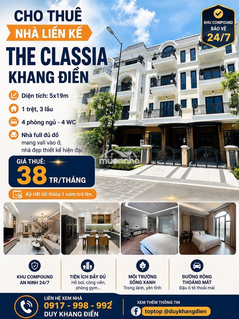 Nhà phố classia khang điền - 4 tầng - full nt cao cấp như hình - 4pn